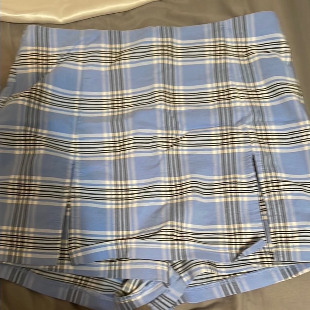 Plaid Blue Women's Skort